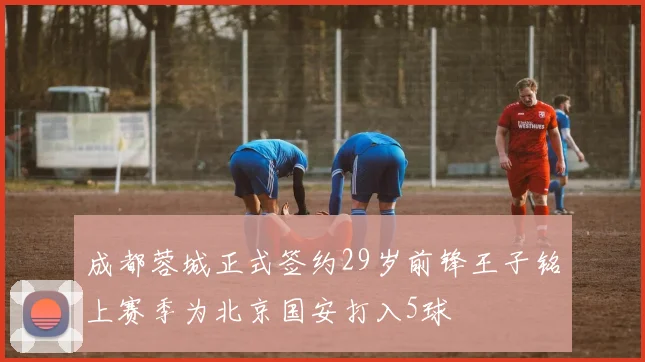 成都蓉城正式签约29岁前锋王子铭上赛季为北京国安打入5球